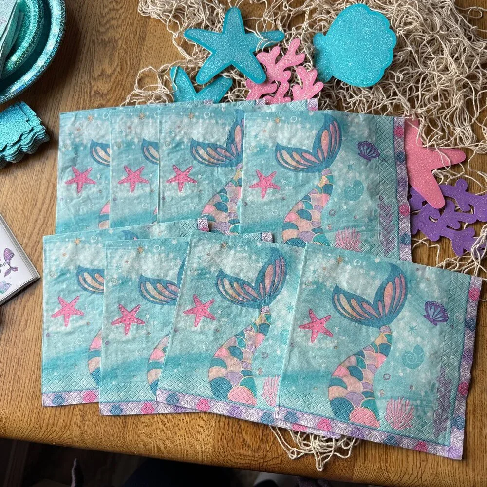 Mermaid Birthday Party Supply Lot